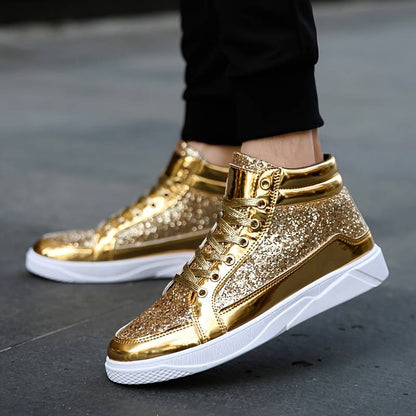 Chic und Stil | Men's Basketball Shoes with Shiny Effect