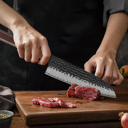 Couteau de Chef Japonais de 20 cm – Acier au Carbone Professionnel - ChicUndStil