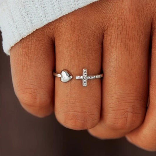 Chic and Style | S925 Sterling Silver Love Cross Ring