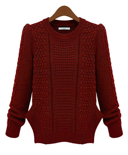 Pull à maille épaisse pour femmes avec motif texturé et coupe décontractée Chic und Stil