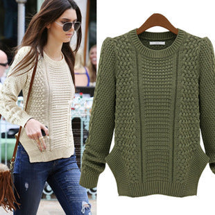 Pull à maille épaisse pour femmes avec motif texturé et coupe décontractée Chic und Stil