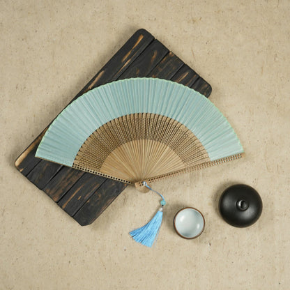 Chic and Style | Handmade bamboo silk fan 