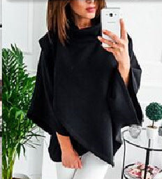 Pull-over oversize douillet pour femmes avec col haut Chic und Stil