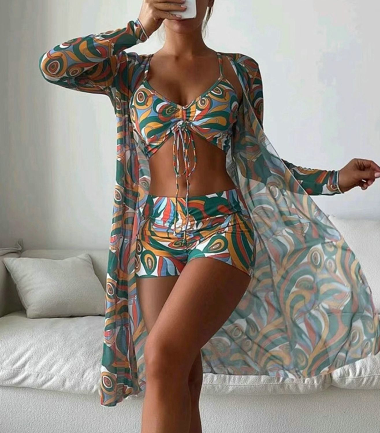 Chic und Stil | Triangular Bikini Set Demi Set