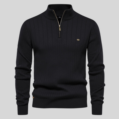 Chic und Stil | Half-zip pullover for men