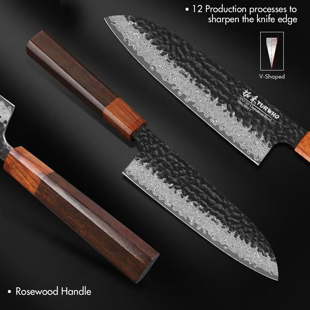 Couteau de Chef Japonais de 20 cm – Acier au Carbone Professionnel - ChicUndStil