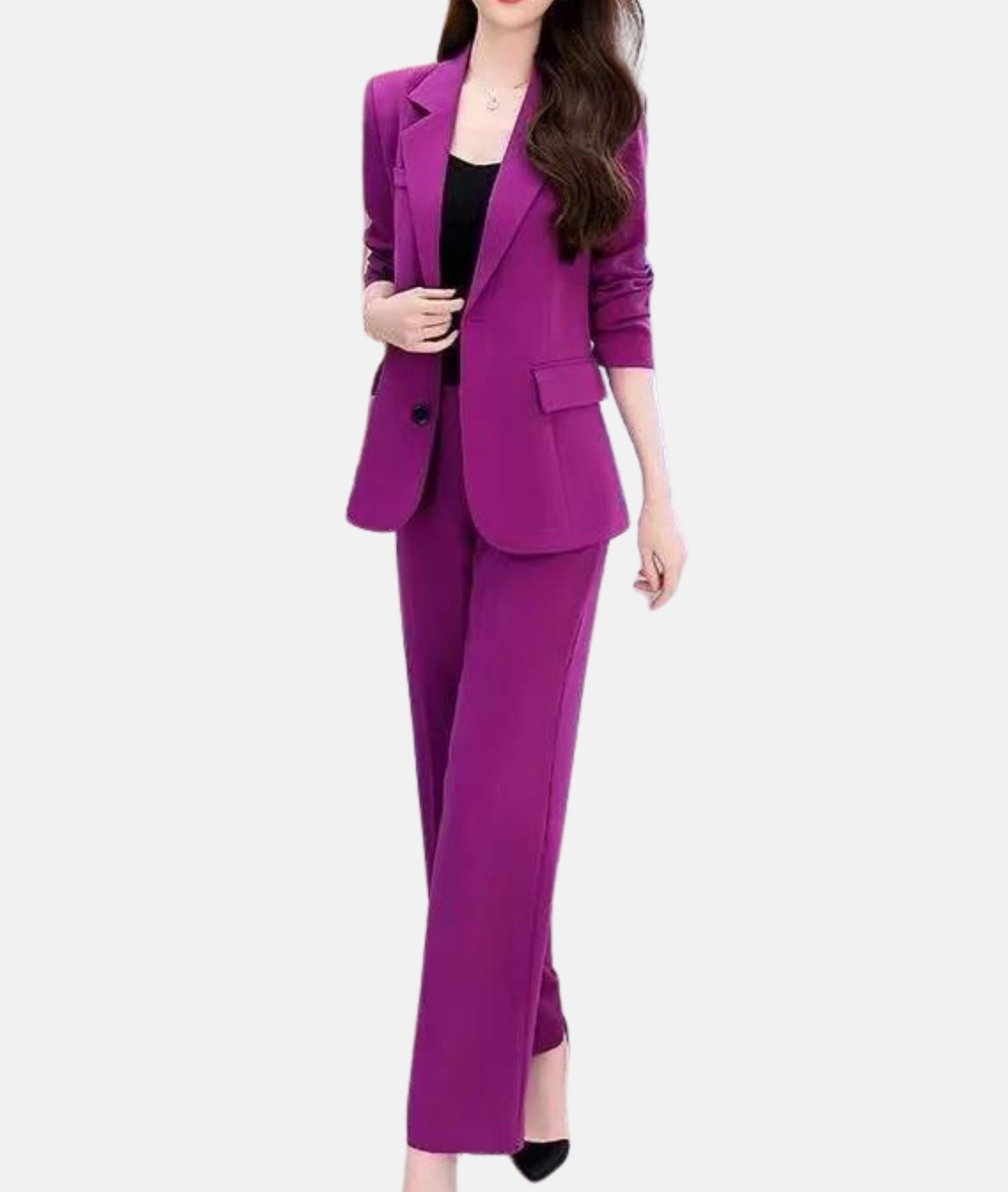 Chic und Stil | Elegant trouser suit with tailored blazer