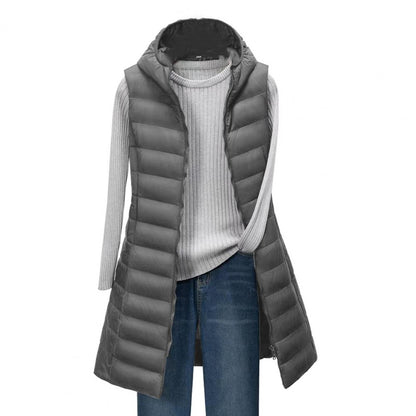 Chic und Stil | Longer Bodywarmer Comfortable, Elegant, Longer Padded Jacket
