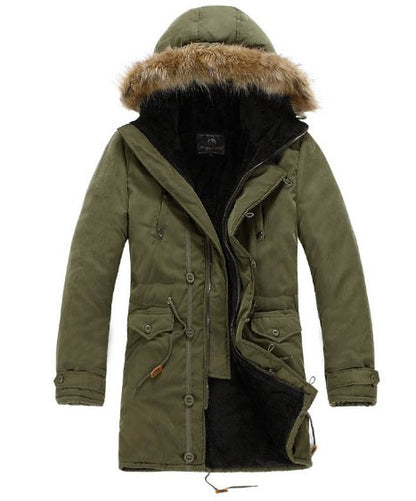 Functional parka for men with removable hood and soft lining Chic and Style