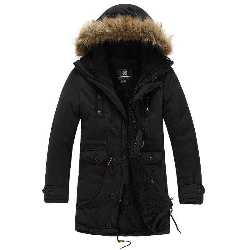 Functional parka for men with removable hood and soft lining Chic and Style