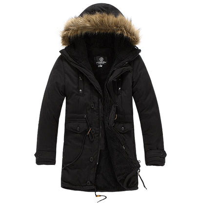 Functional parka for men with removable hood and soft lining Chic and Style
