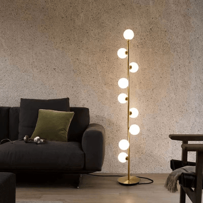 Élégante Lampe Pied Nordique - Verre Design - Chic-Gulvlampe-ChicUndStil