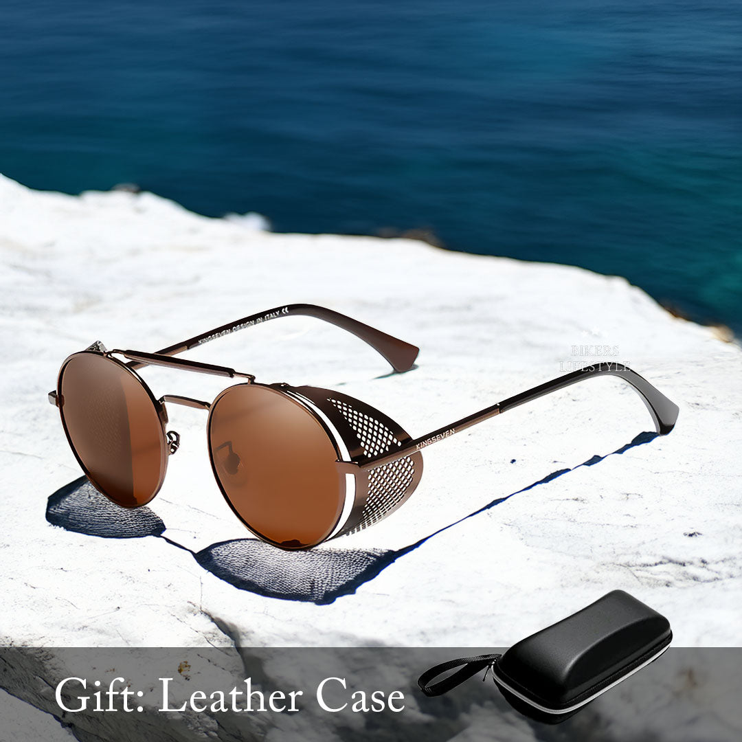 Steampunk Lunette De Soleil Sans Monture Lunettes De Soleil Rondes