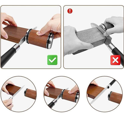 Chic and Style | Rolling Knife Sharpener Set