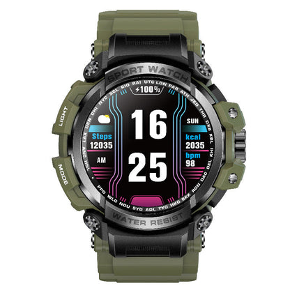 Chic and Style | Indestructible Outdoor Sports Watch with Heart Rate, Blood Oxygen, Call Reminder 