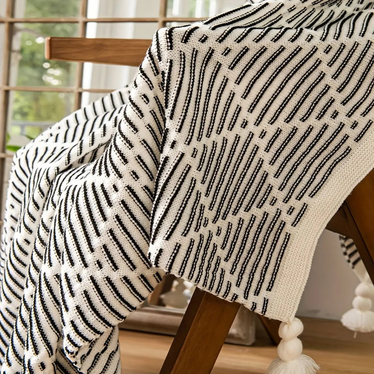 Couverture Nordic à Motif Carreaux Double Face – Embellissez Votre Intérieur avec Style-Deken-ChicUndStil