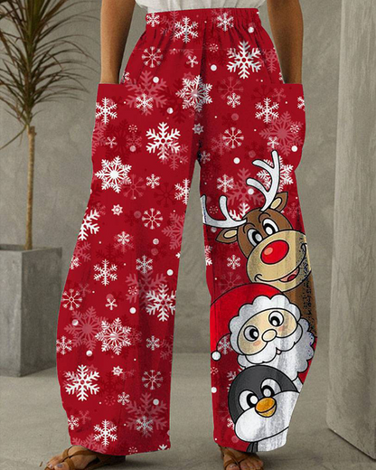Chic und Stil | Christmas Print Leisure Pants