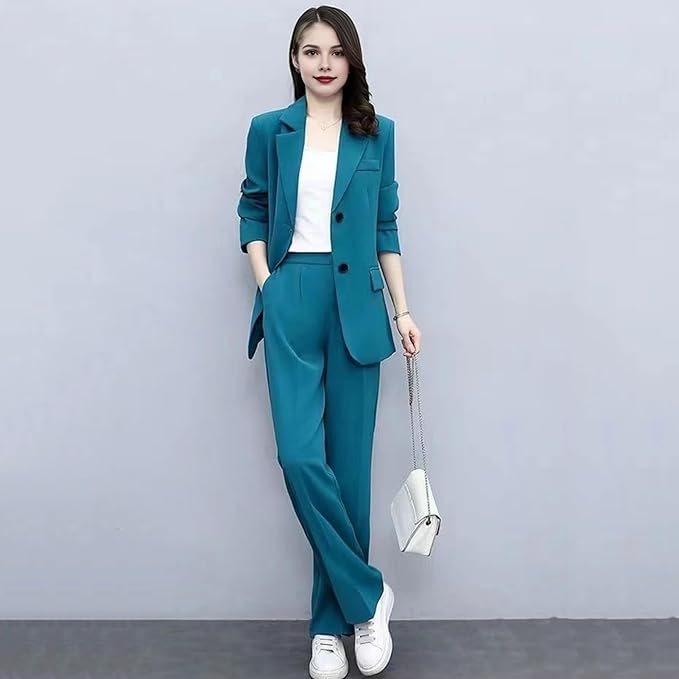 Chic und Stil | Elegant trouser suit with tailored blazer