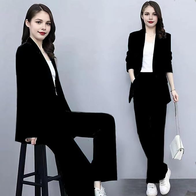 Chic und Stil | Elegant trouser suit with tailored blazer