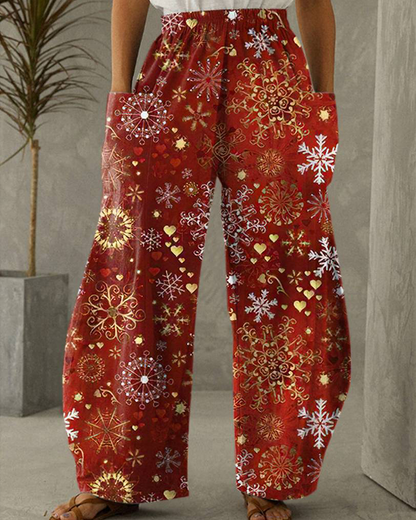 Chic und Stil | Christmas Print Leisure Pants