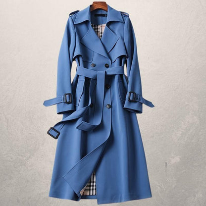 Women's Mid-length Trench Coat Autumn Long Windbreaker - ChicUndStil