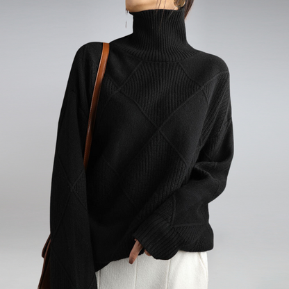 Chic and stylish | Comfortable women's turtleneck sweater