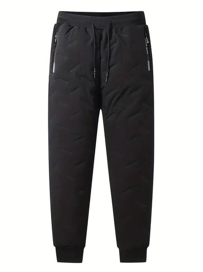 Chic und Stil | Men's Double Layer Pants - Fleece Lined & Stylish Design