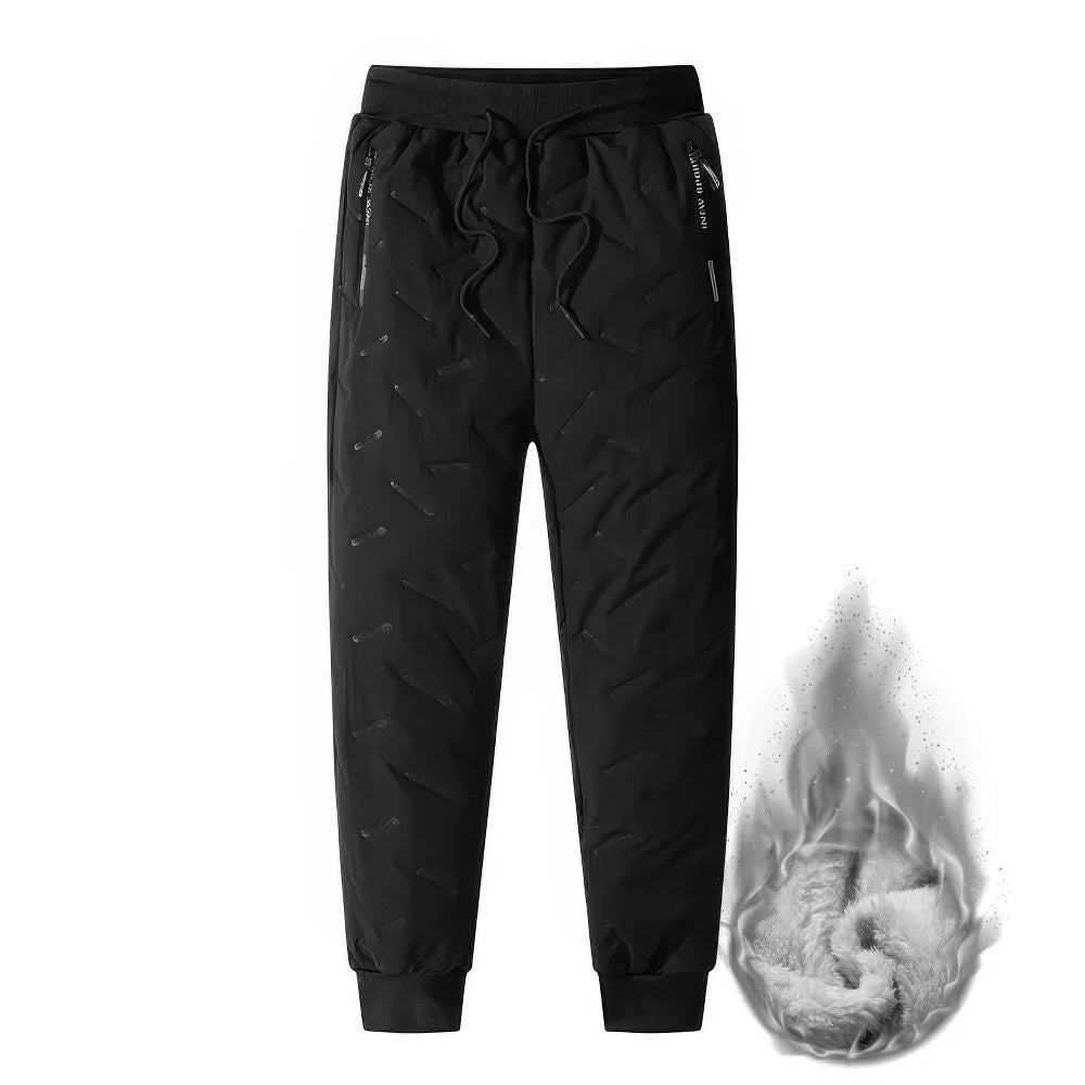Chic und Stil | Jogging pants - Thick fleece lined with drawstring