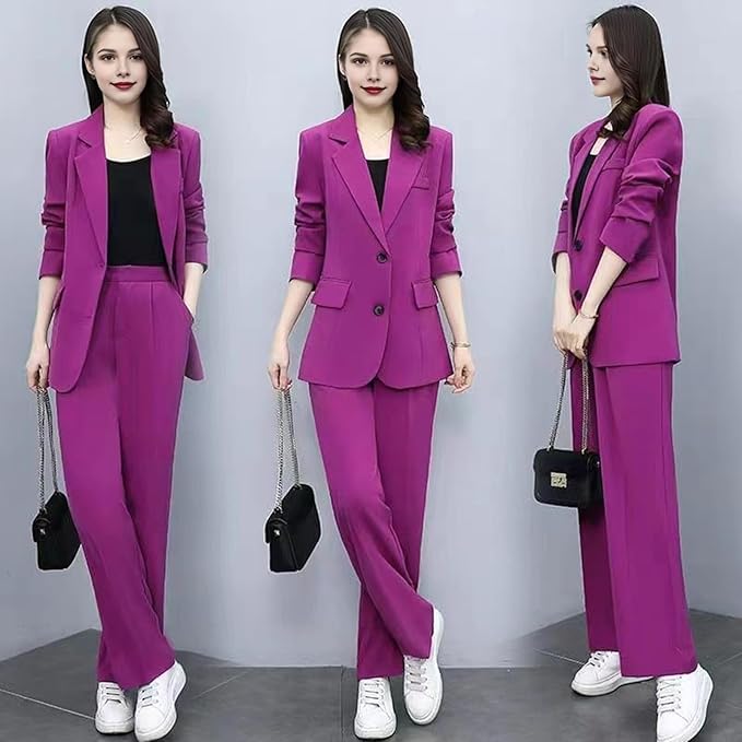 Chic und Stil | Elegant trouser suit with tailored blazer