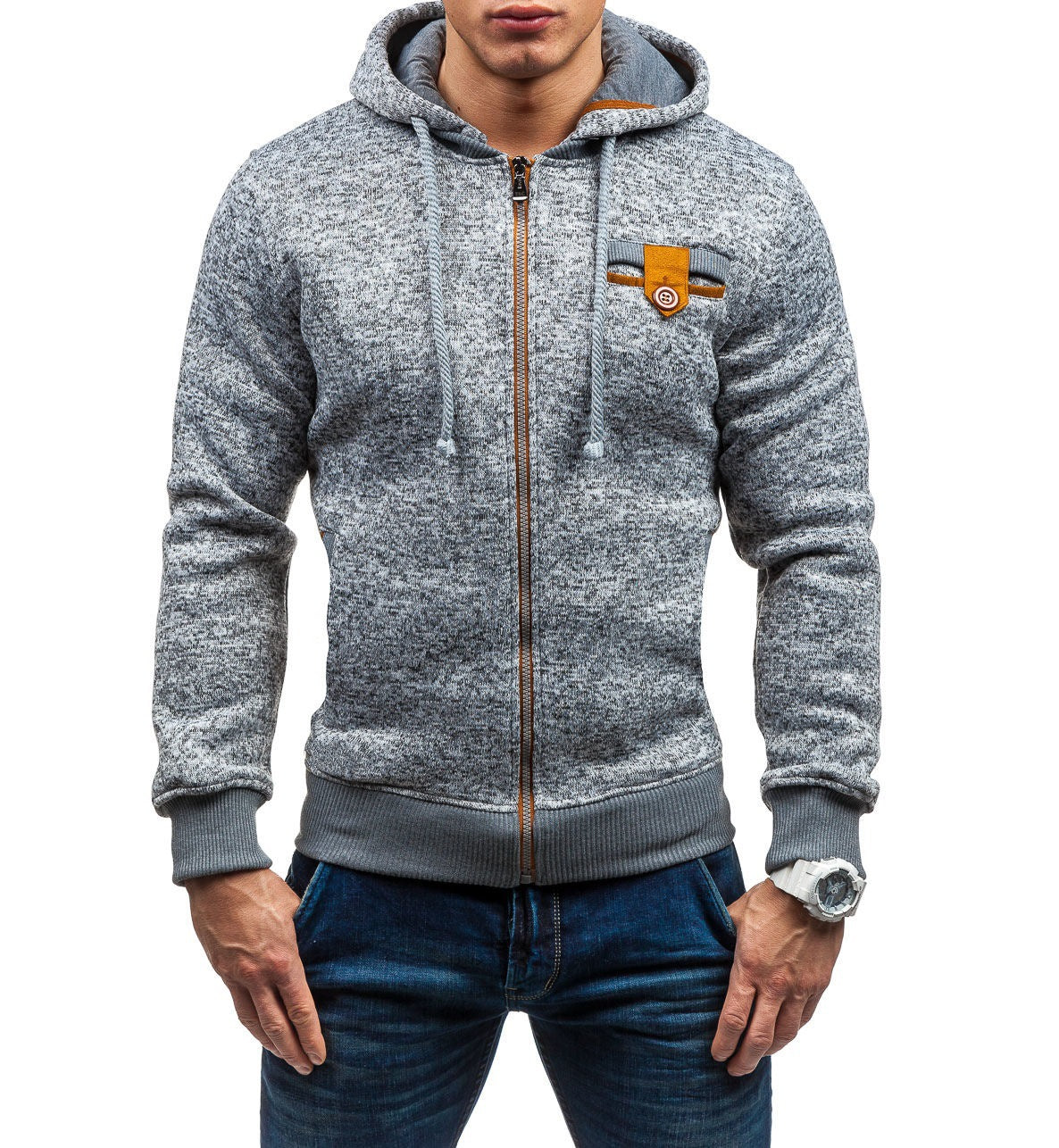 Veste à capuche tendance pour hommes au design structuré avec poches pratiques Chic und Stil