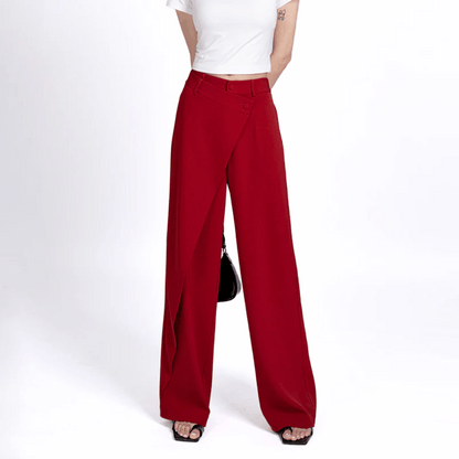 Chic und Stil | Wide pants - Asymmetrical & luxurious wide pants by Isabella Vionnet
