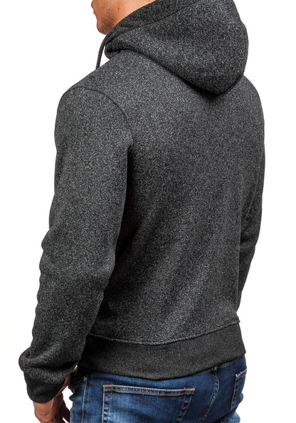 Veste à capuche pour hommes avec fermeture éclair moderne et poches latérales pratiques Chic und Stil