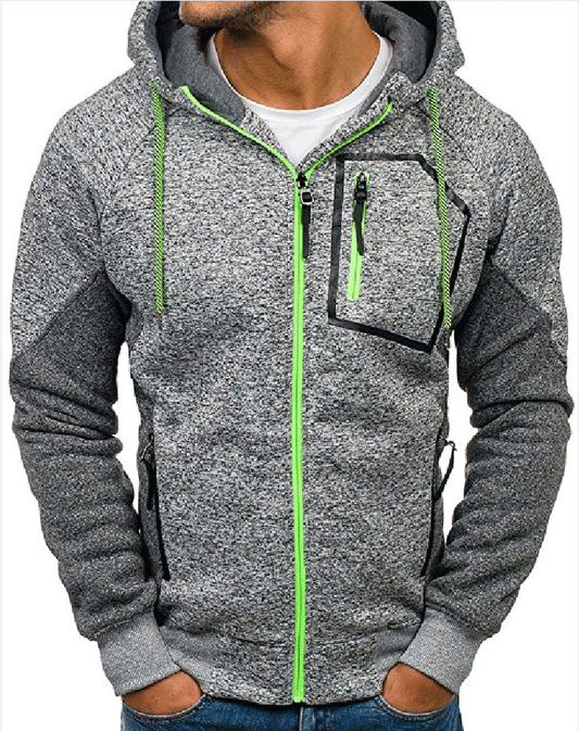 Homme Veste de sport de haute qualité avec fermeture éclair moderne et poches pratiques Chic und Stil