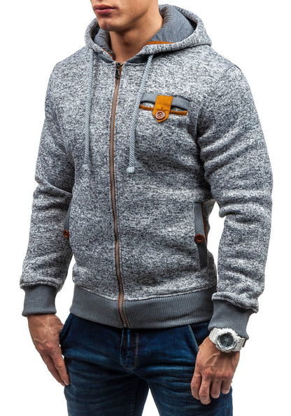 Veste à capuche tendance pour hommes au design structuré avec poches pratiques Chic und Stil