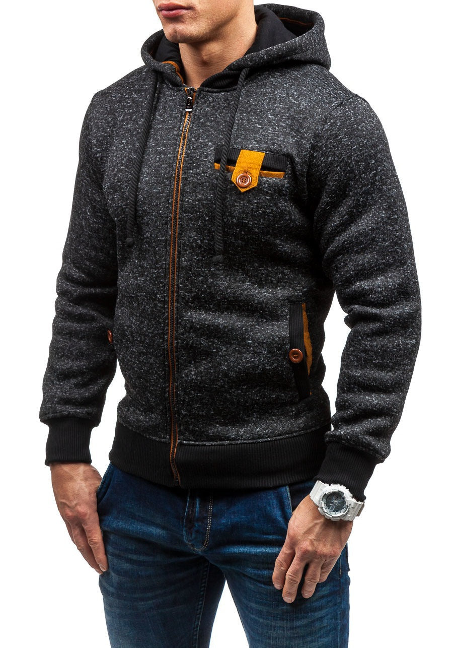 Veste à capuche tendance pour hommes au design structuré avec poches pratiques Chic und Stil