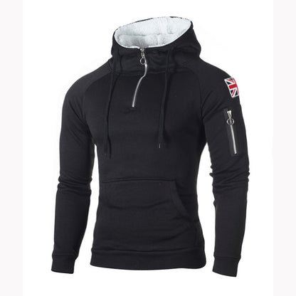 Sweat à capuche pour hommes avec fermeture éclair pratique et intérieur en matériau doux Chic und Stil