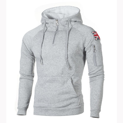 Sweat à capuche pour hommes avec fermeture éclair pratique et intérieur en matériau doux Chic und Stil