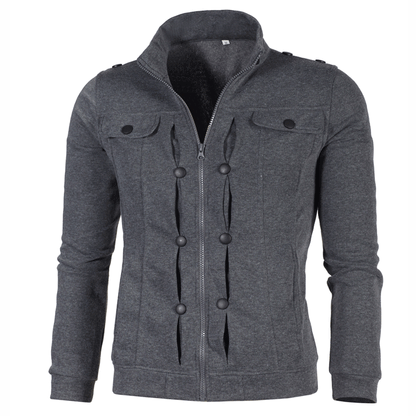 Veste de sweat d'hiver pour femmes avec des détails de bouton stylés Chic und Stil