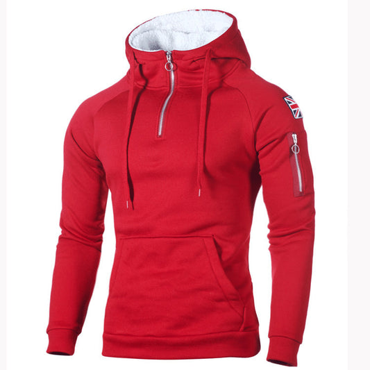 Sweat à capuche pour hommes avec fermeture éclair pratique et intérieur en matériau doux Chic und Stil