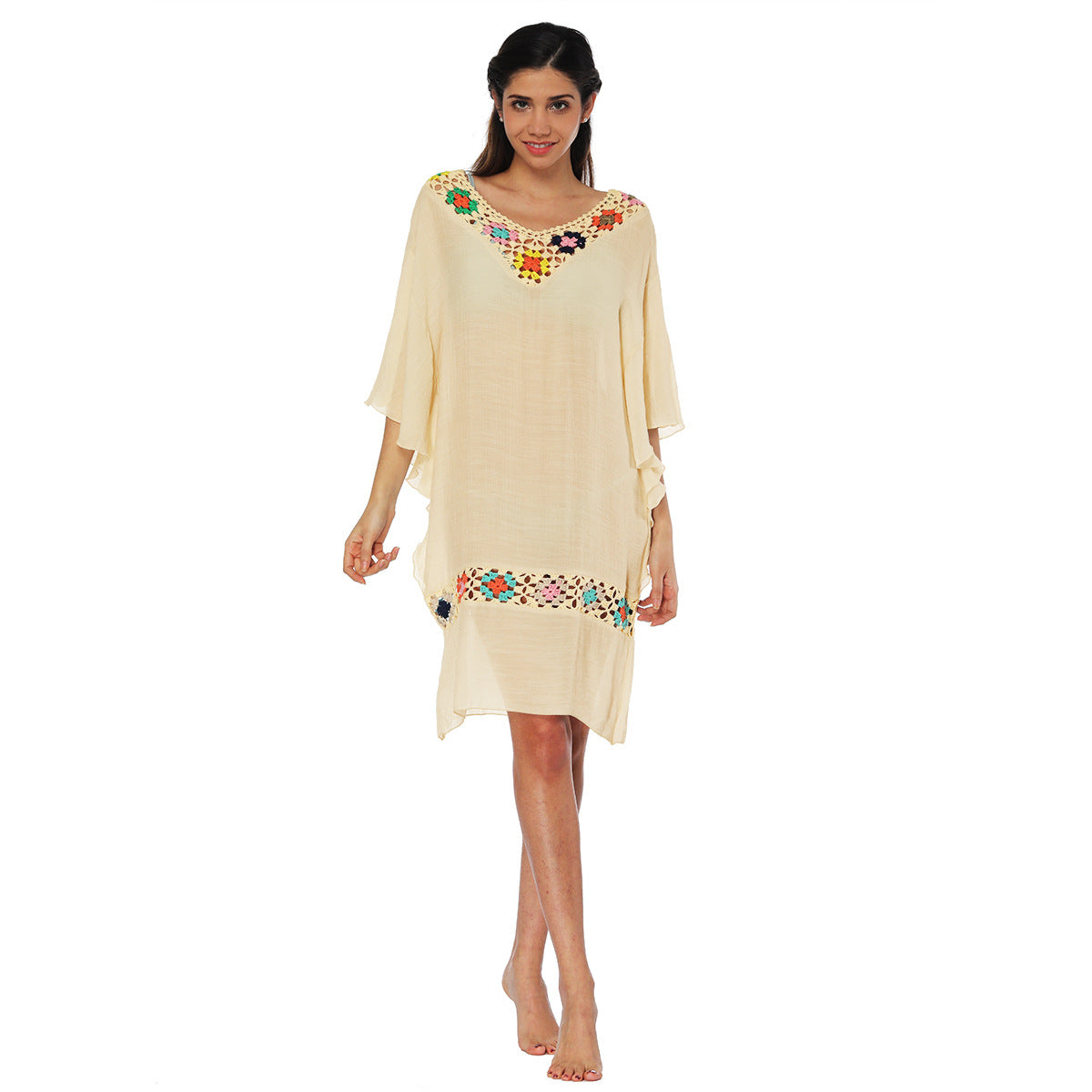 Tunique de plage brodée pour femmes Chic und Stil