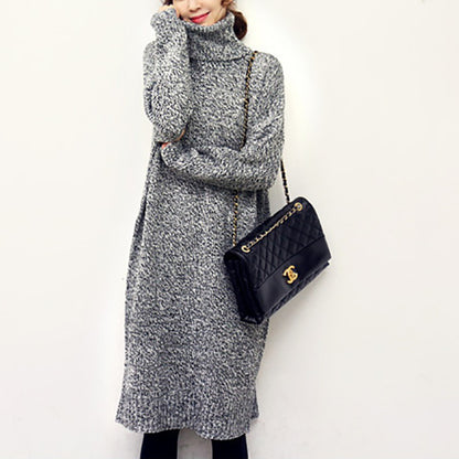 Robe en tricot pour femmes avec un col roulé haut et une coupe décontractée Chic und Still