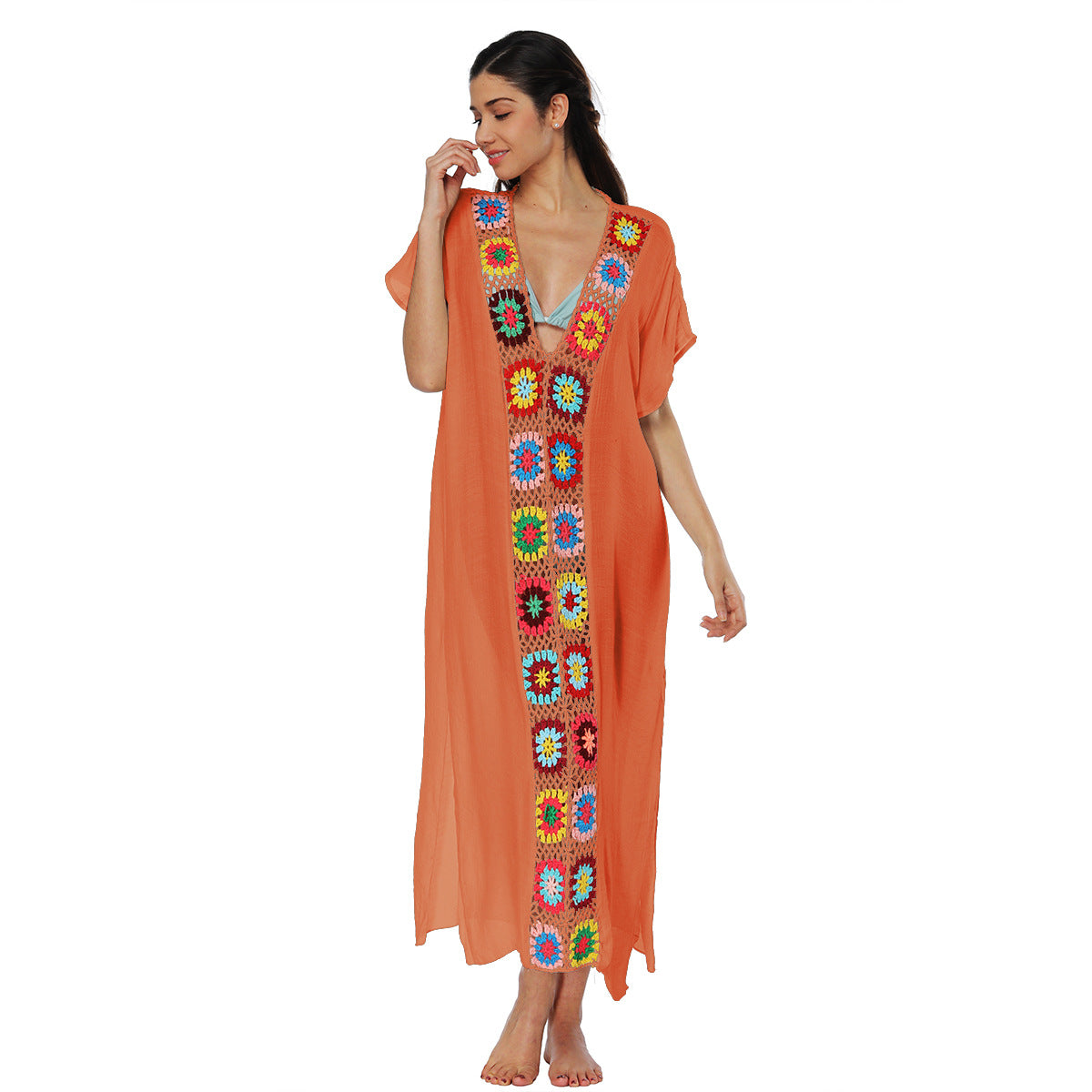 Robe d'été en crochet inspirée du bohème pour femmes Chic und Stil