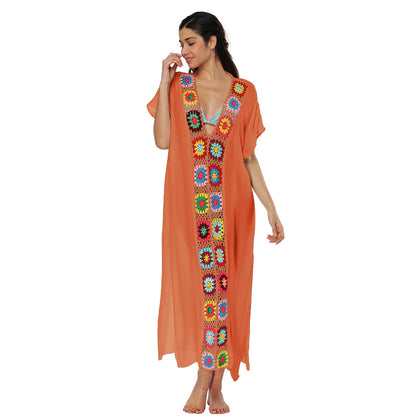 Robe d'été en crochet inspirée du bohème pour femmes Chic und Stil