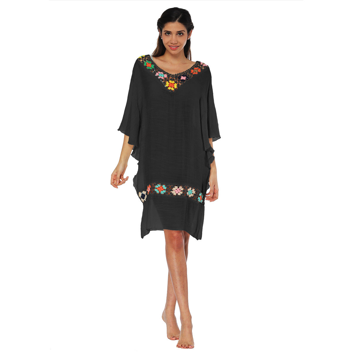 Tunique de plage brodée pour femmes Chic und Stil