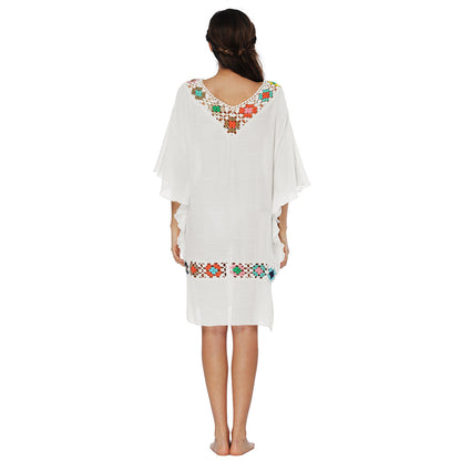 Tunique de plage brodée pour femmes Chic und Stil