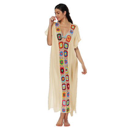 Robe d'été en crochet inspirée du bohème pour femmes Chic und Stil
