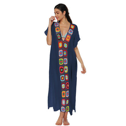 Robe d'été en crochet inspirée du bohème pour femmes Chic und Stil