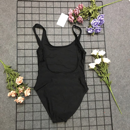 Maillot de bain une pièce classique à dos haut Chic und Stil pour femmes
