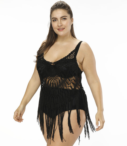 Dames Bohème Crochet Tunique de Plage Chic und Stil