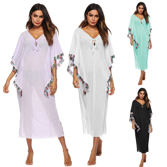 Poncho léger à franges pour femmes Chic und Stil